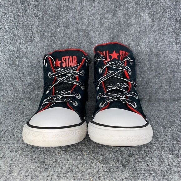 Converse Kids Black and Red Sneakers - Picture 3 of 10